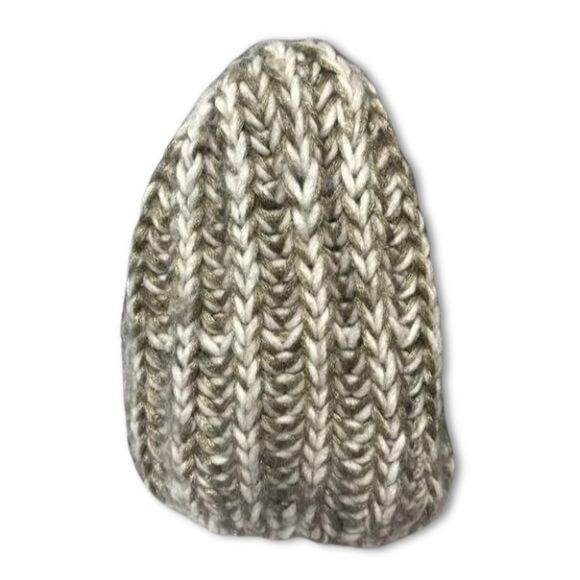 Cappellificio Fiorentino Beanie Hat Ribbed Knit Wool Blend Snug Fit Cream W OS - Picture 2 of 6